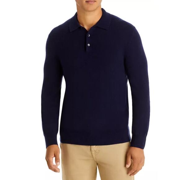 Polo Ralph Lauren Wool Three Button Polo Sweater Sz S - Picture 1 of 8
